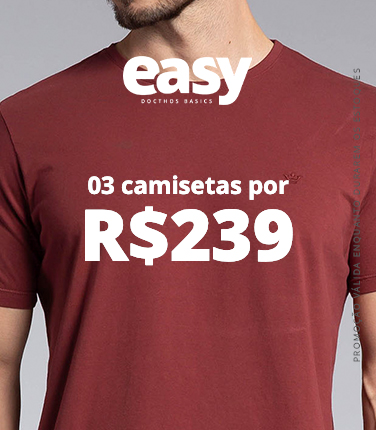 camiseta Easy - 3 peças